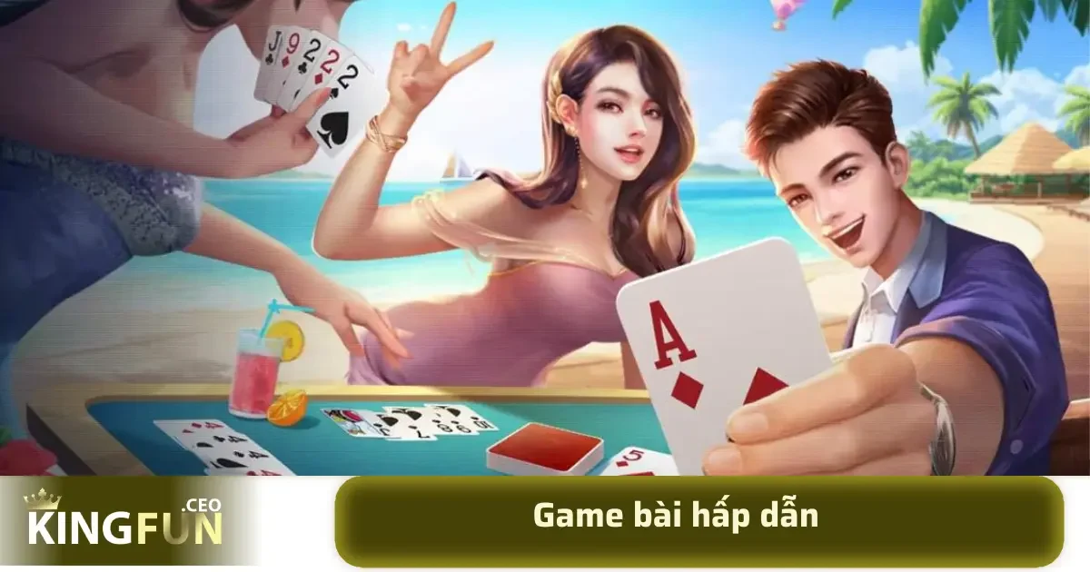 Dưới mái nhà chung của Game bài KINGFUN, các loại game bài phổ biến nhất đều có mặt, phục vụ đa dạng sở thích cũng như trình độ của người chơi.